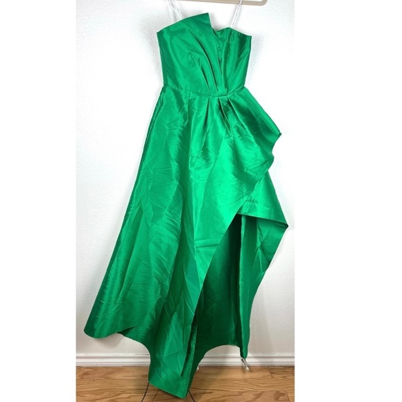 Elliatt White and Green Strapless Prom Dress - Picture 3 of 9